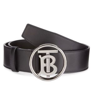 Burberry Logo Leather Belt